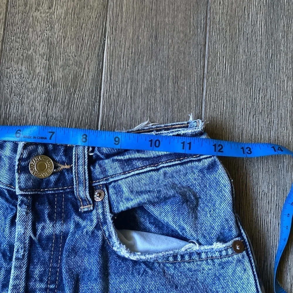 Zara  Button Fly High Rise 5 Pocket Jeans, Size 0